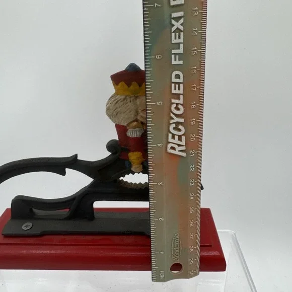 Vintage Cast Iron Christmas Solider Nutcracker Midwest Importers - Picture 7 of 7